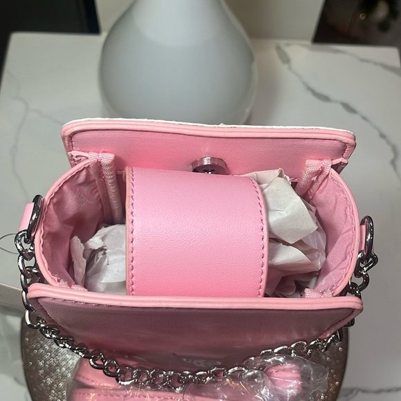 Betsey Johnson SASSY HEARTS XOSweets Valentines Candy Hearts Glitter Crossbody - Picture 9 of 13